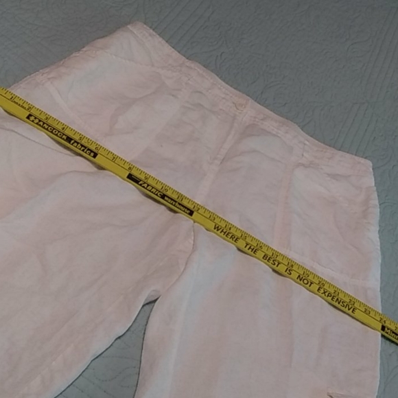 Chicos white linen capris - Picture 5 of 6